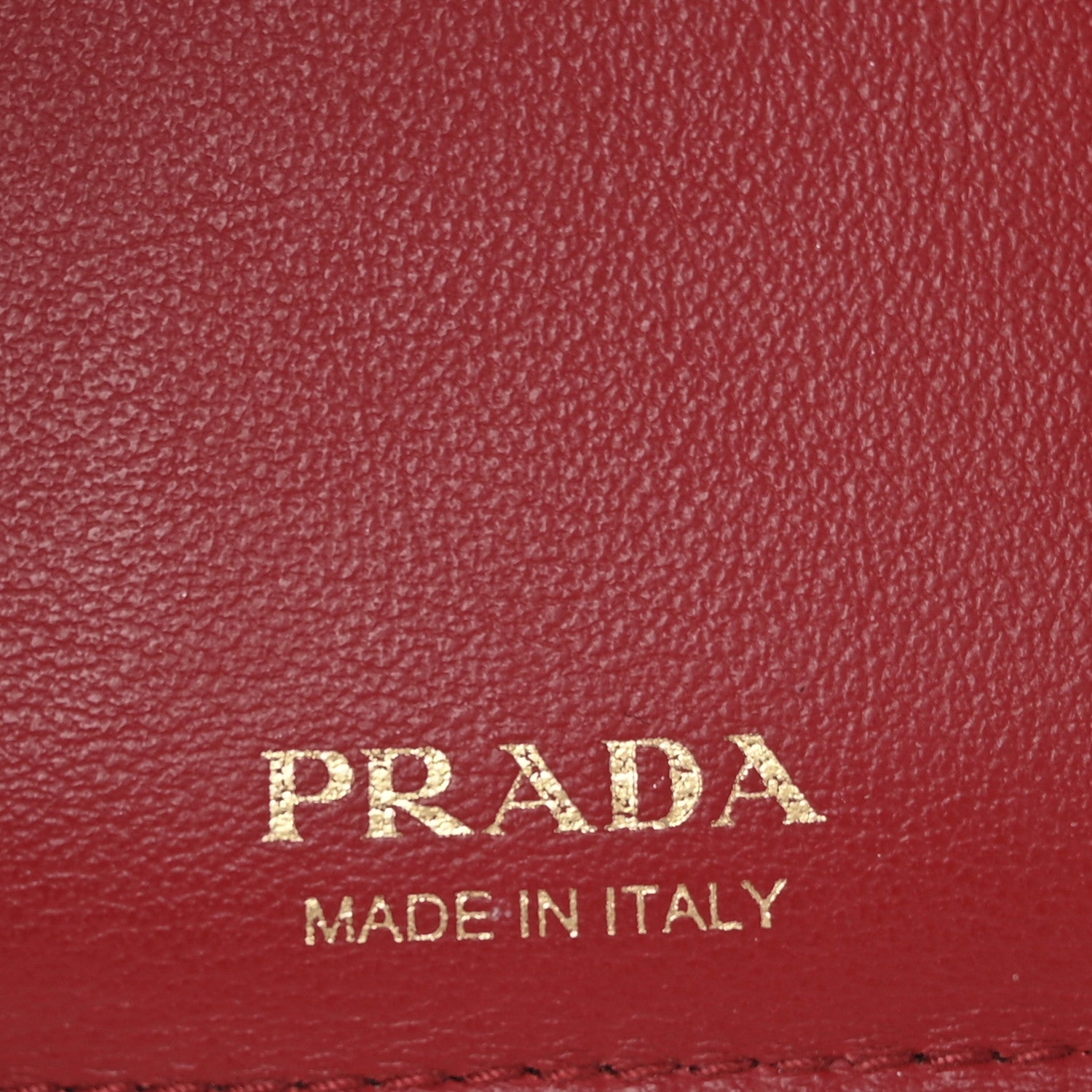 Prada Vitello Move Love Print Envelope Tri-Fold Wallet Cipria 6 of 11