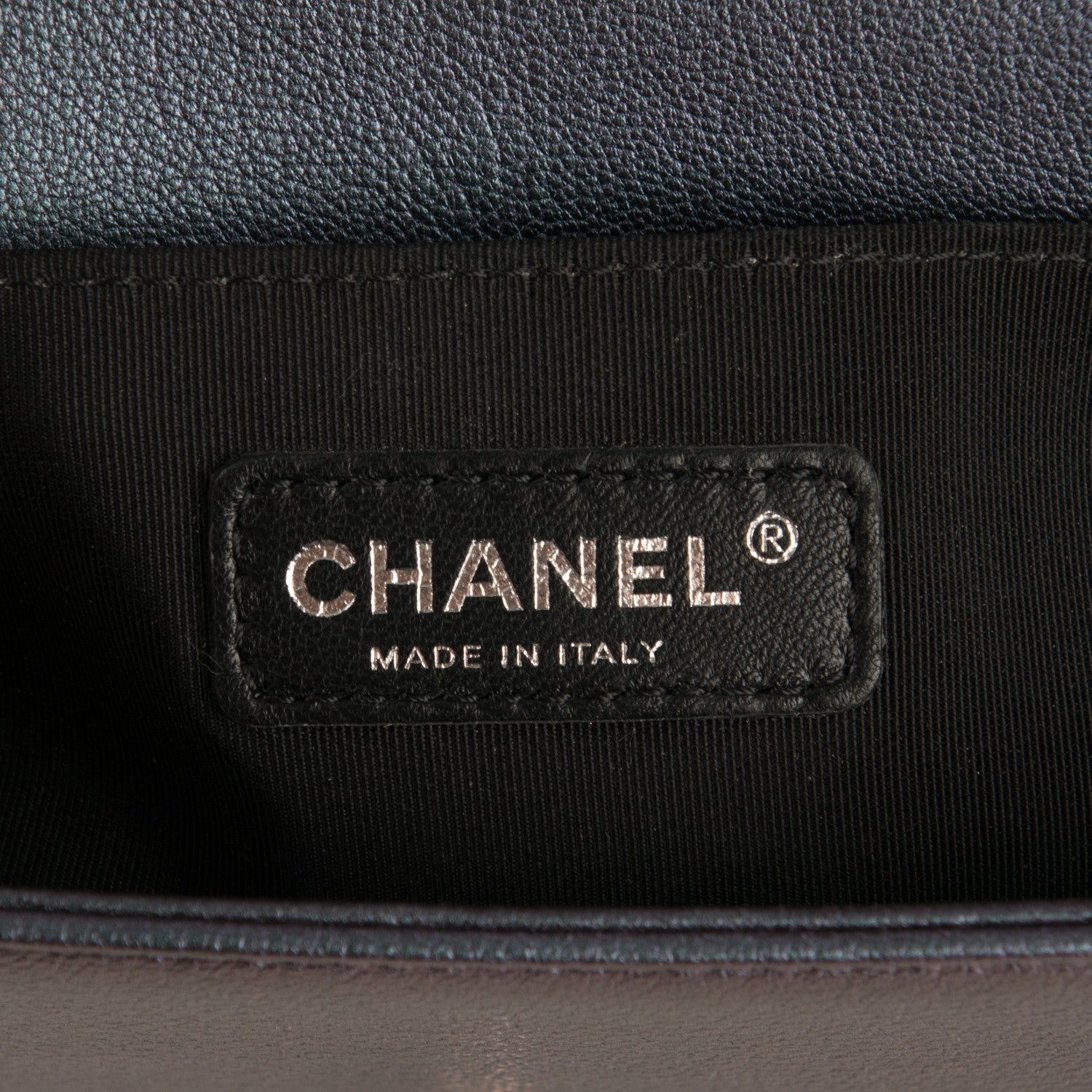 Chanel Iridescent Goatskin Quilted Medium Boy Flap Purple 6 of 9