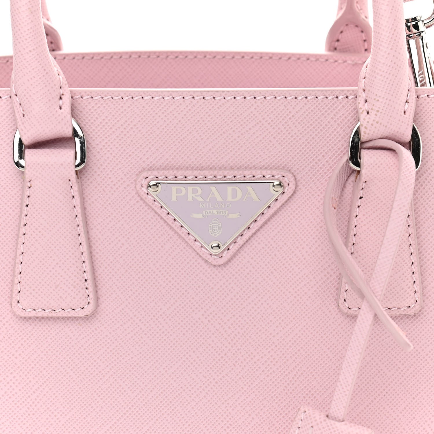 Prada Saffiano Lux Micro Galleria Shoulder Bag Alabastro 8 of 11