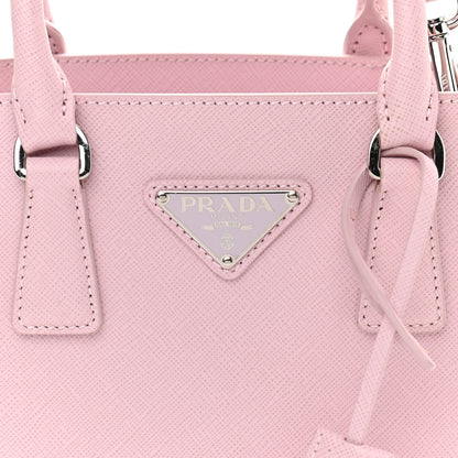 Prada Saffiano Lux Micro Galleria Shoulder Bag Alabastro 8 of 11