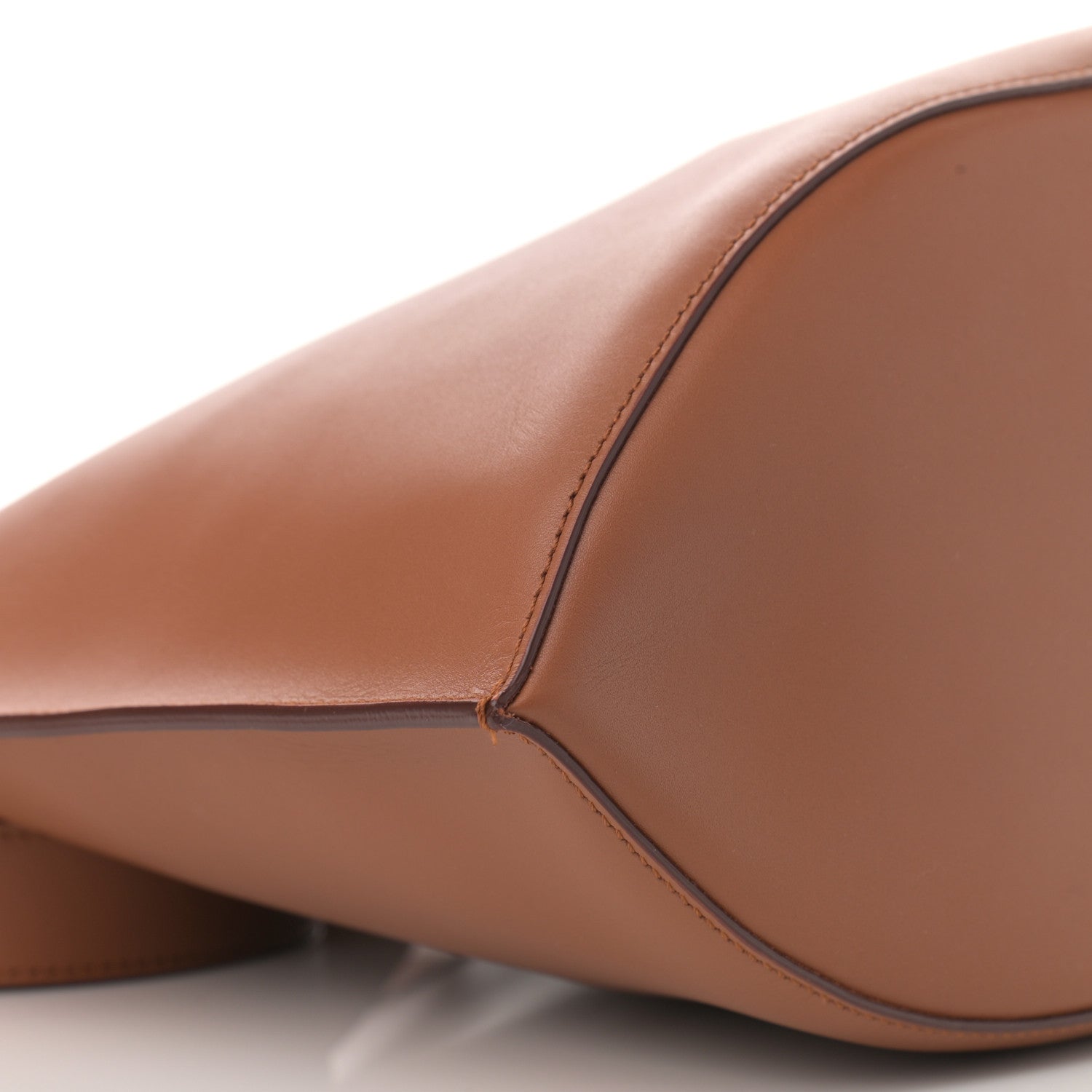 Lanvin Calfskin Asymmetric Bucket Bag Brown 11 of 12
