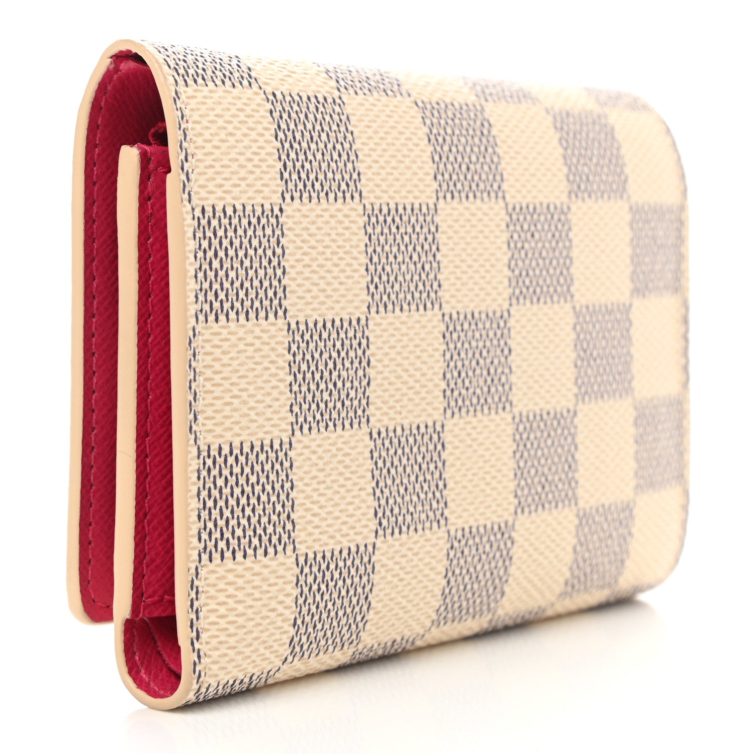 Louis Vuitton Damier Azur 2021 Christmas Animation Hollywood Victorine Wallet Fuchsia 3 of 7