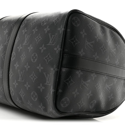 Louis Vuitton Monogram Eclipse Keepall Bandouliere 45 8 of 8