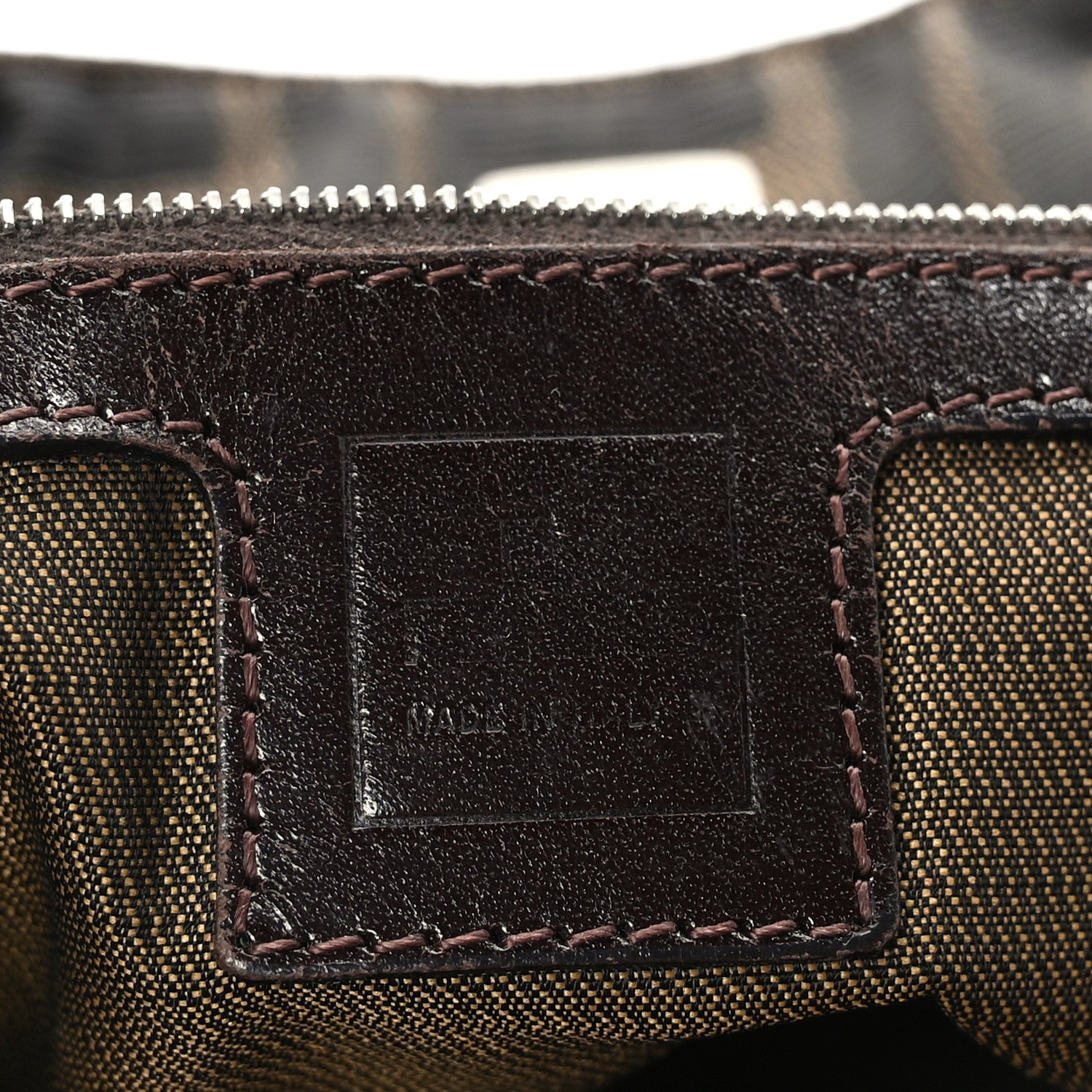 Fendi Zucca Small Holdall Tote Tobacco 6 of 10