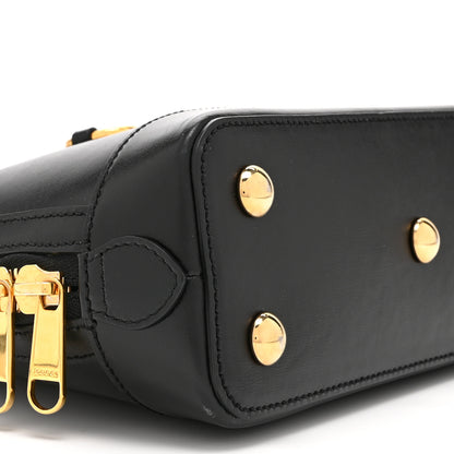 Gucci Boarded Plutone Calfskin Small Horsebit 1955 Top Handle Bag Black 10 of 11