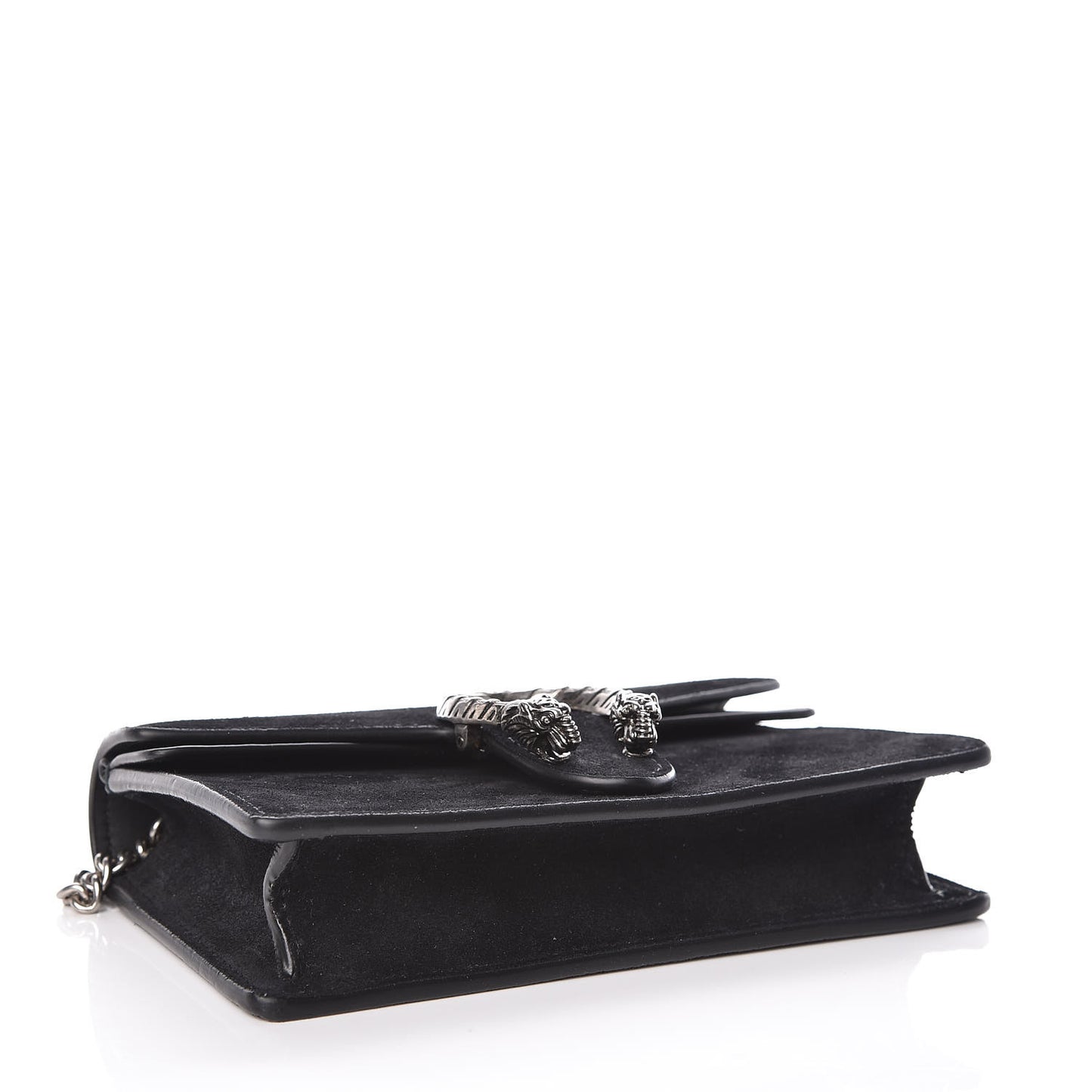 Suede Super Mini Dionysus Shoulder Bag Black