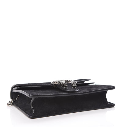 Gucci Suede Super Mini Dionysus Shoulder Bag Black 4 of 9