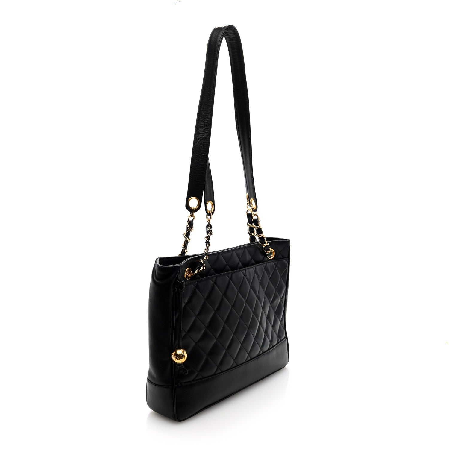 Chanel Lambskin Quilted Shoulder Bag Black 3 of 10