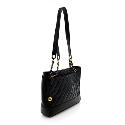 Chanel Lambskin Quilted Shoulder Bag Black 3 of 10