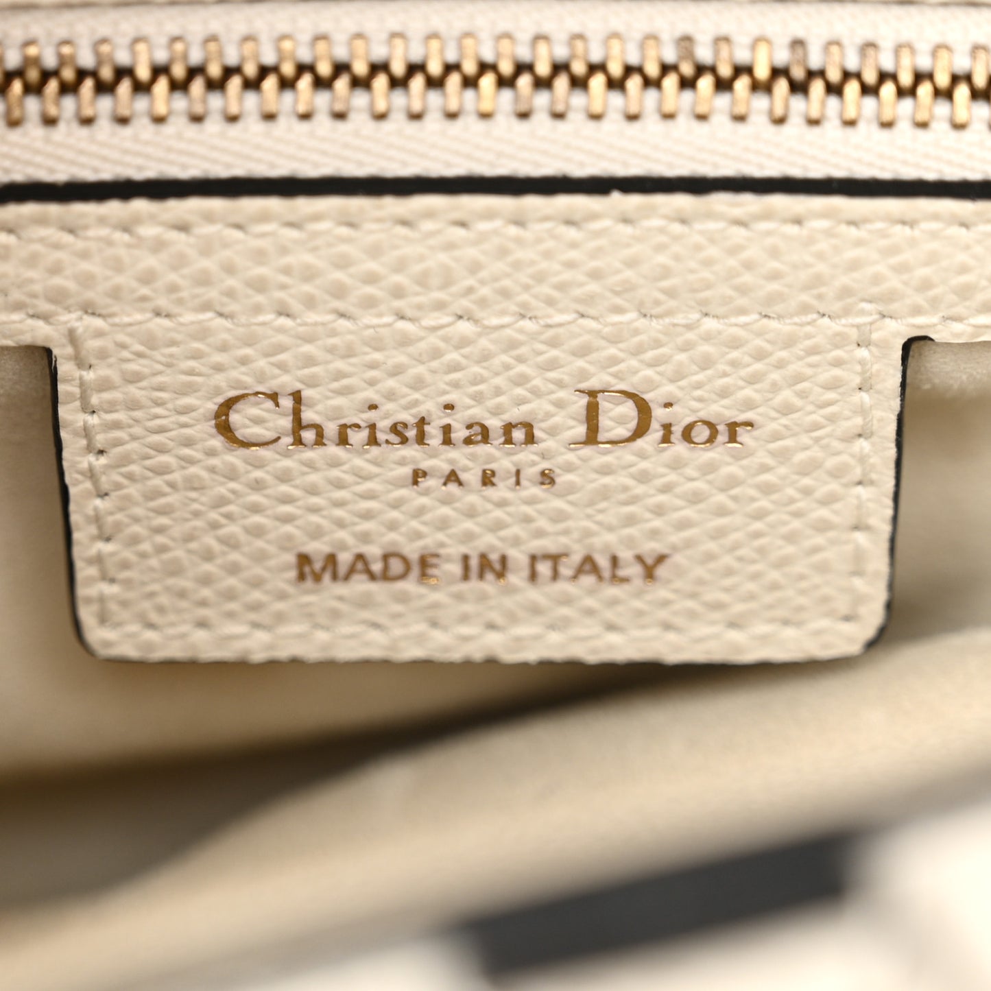 Grained Calfskin Saddle Bag White