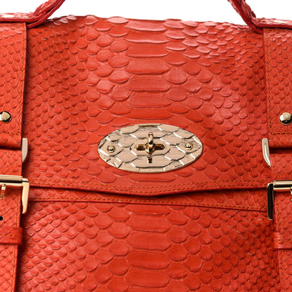 Mulberry Silky Snake Print Oversized Alexa Flame 10 of 10