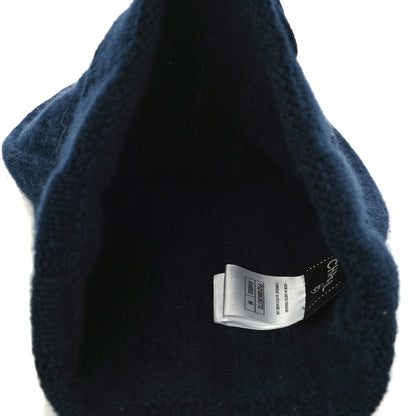 Chanel Cashmere CC Beanie Hat M Blue 5 of 7