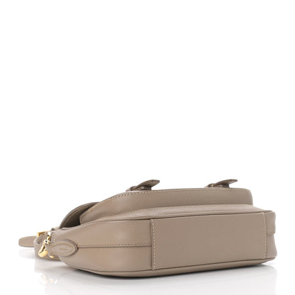 Prada Saffiano Lux Crossbody Bag Visone 4 of 16