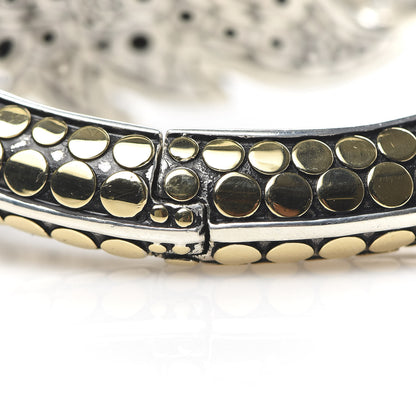 John Hardy Sterling Silver 18K Yellow Gold Ayu Dot Leaf Cuff Bracelet 6 of 6
