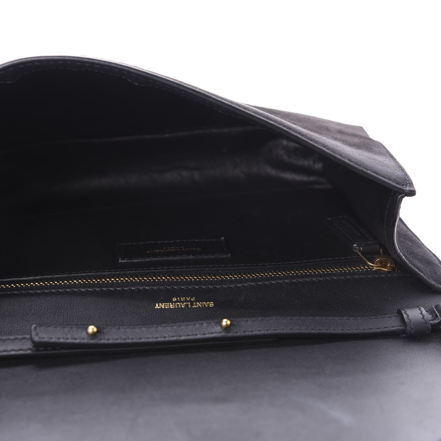 Saint Laurent Suede Calfskin Monogram Le Sept Chain Bag Black 5 of 12