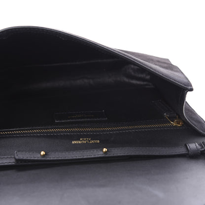 Saint Laurent Suede Calfskin Monogram Le Sept Chain Bag Black 5 of 12