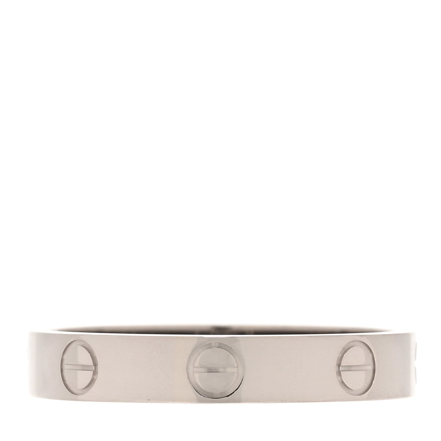 18K White Gold 3.5mm LOVE Wedding Band Ring 58 8.5
