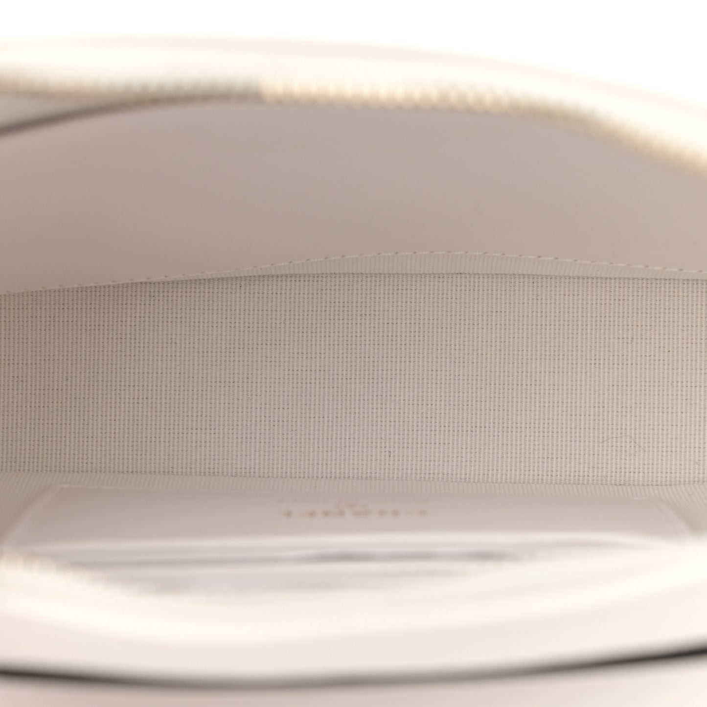 Lambskin Resin Quilted Chain Camera Bag White Black
