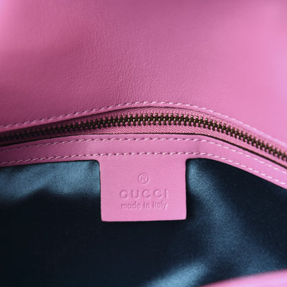 Gucci Velvet Matelasse Marquise Crystals Embroidered Small GG Marmont Shoulder Bag Malva 9 of 11