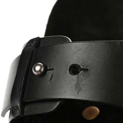 Saint Laurent Calfskin Jimmy Cross Slides 40 Black 8 of 10