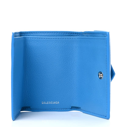 Balenciaga Calfskin Mini Papier Wallet Blue 4 of 4