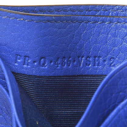 Valentino Garavani Pebbled Calfskin Rockstud Card Holder Acid Blue 7 of 9