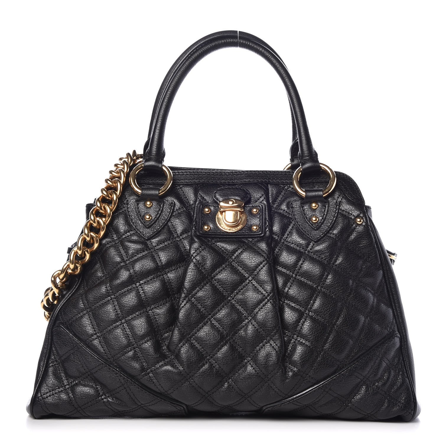 Marc Jacobs Quilted Calfskin Alyona Black 1 of 8