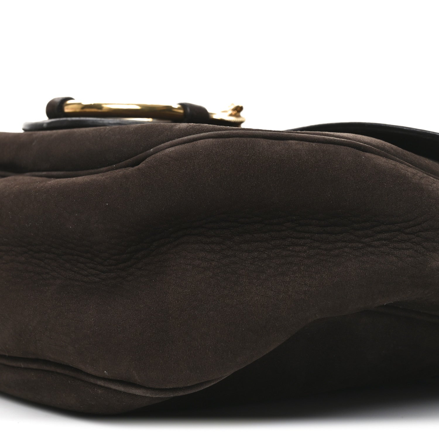Gucci Nubuck Ribot Horse Heads Flap Bag Brown 10 of 10