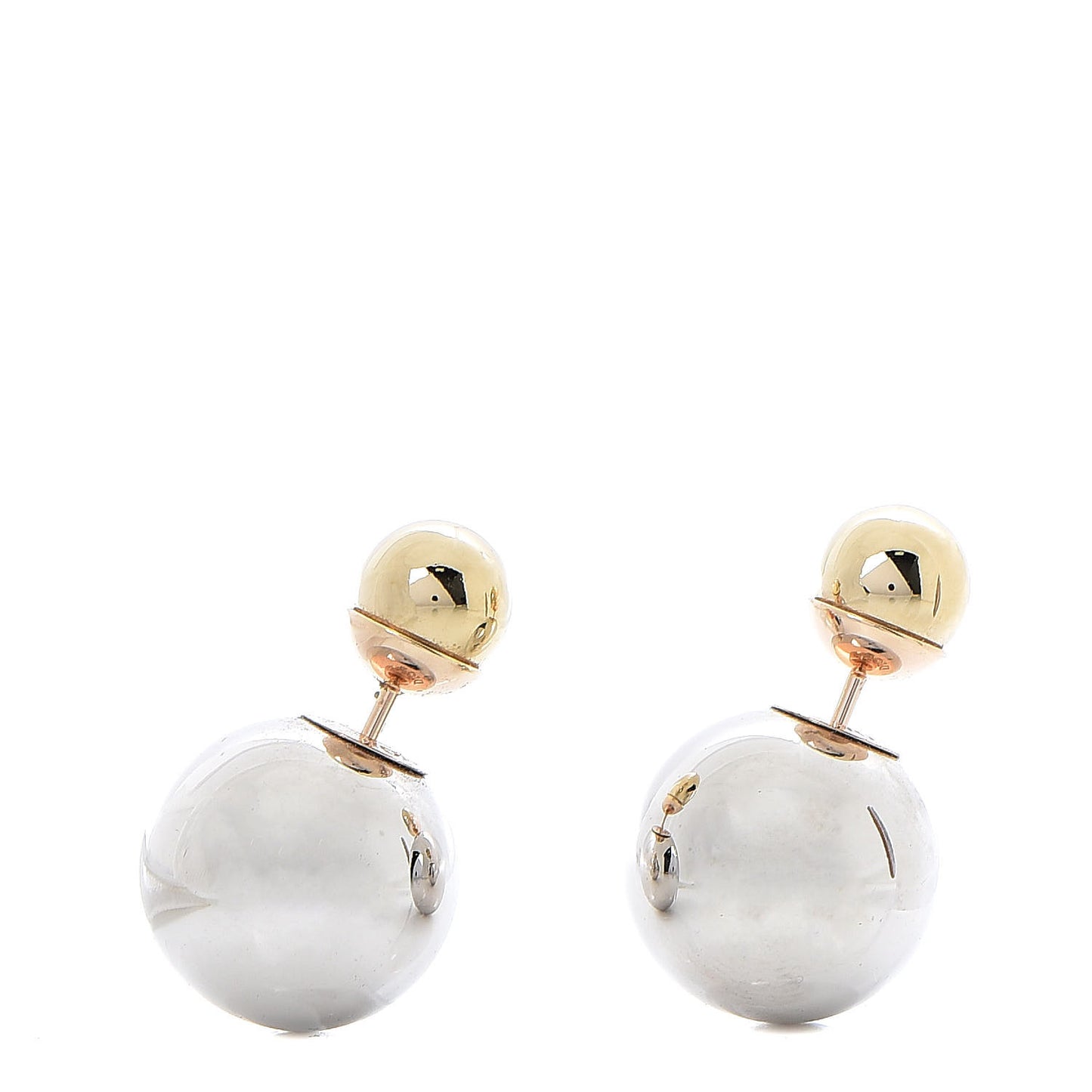 Mise En Dior Tribal Earrings Gold Silver
