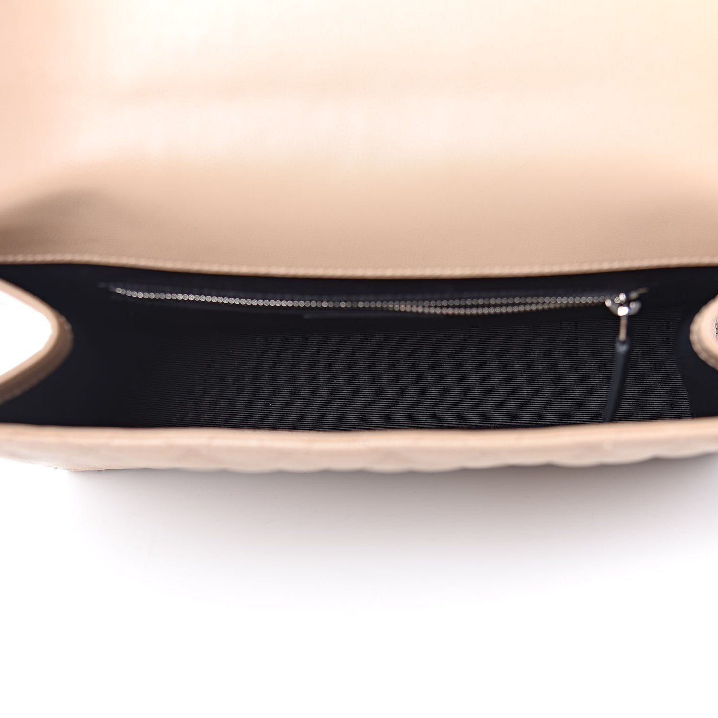 Grain De Poudre Large Tri-Quilt Monogram Satchel Dark Beige