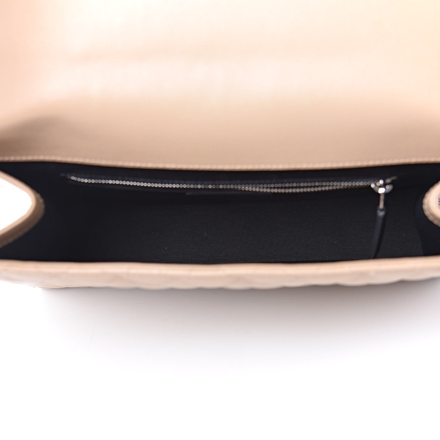 Saint Laurent Grain De Poudre Large Tri-Quilt Monogram Satchel Dark Beige 5 of 10