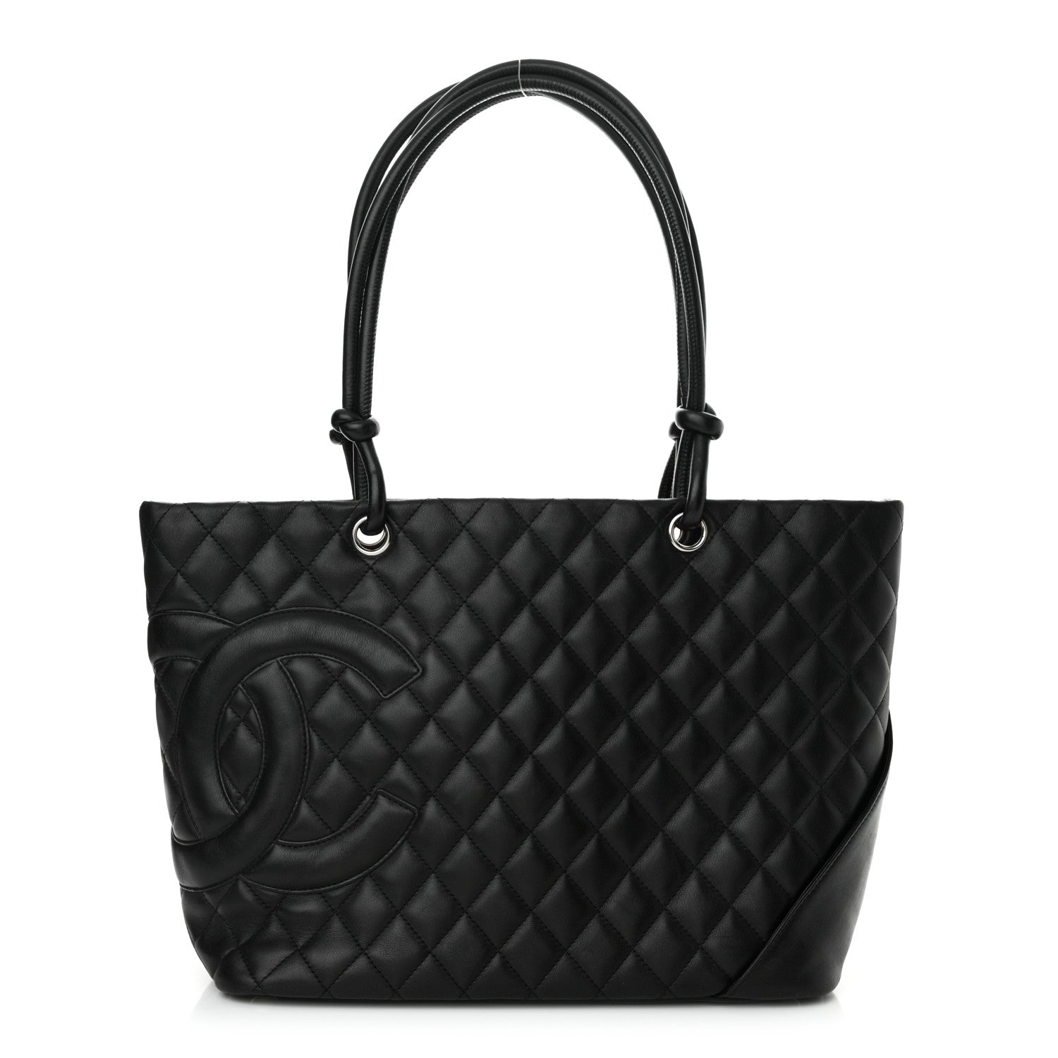 Chanel Calfskin Quilted Large Cambon Tote Black 1 of 16