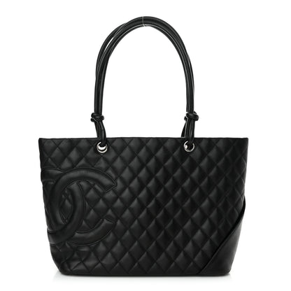 Chanel Calfskin Quilted Large Cambon Tote Black 1 of 16