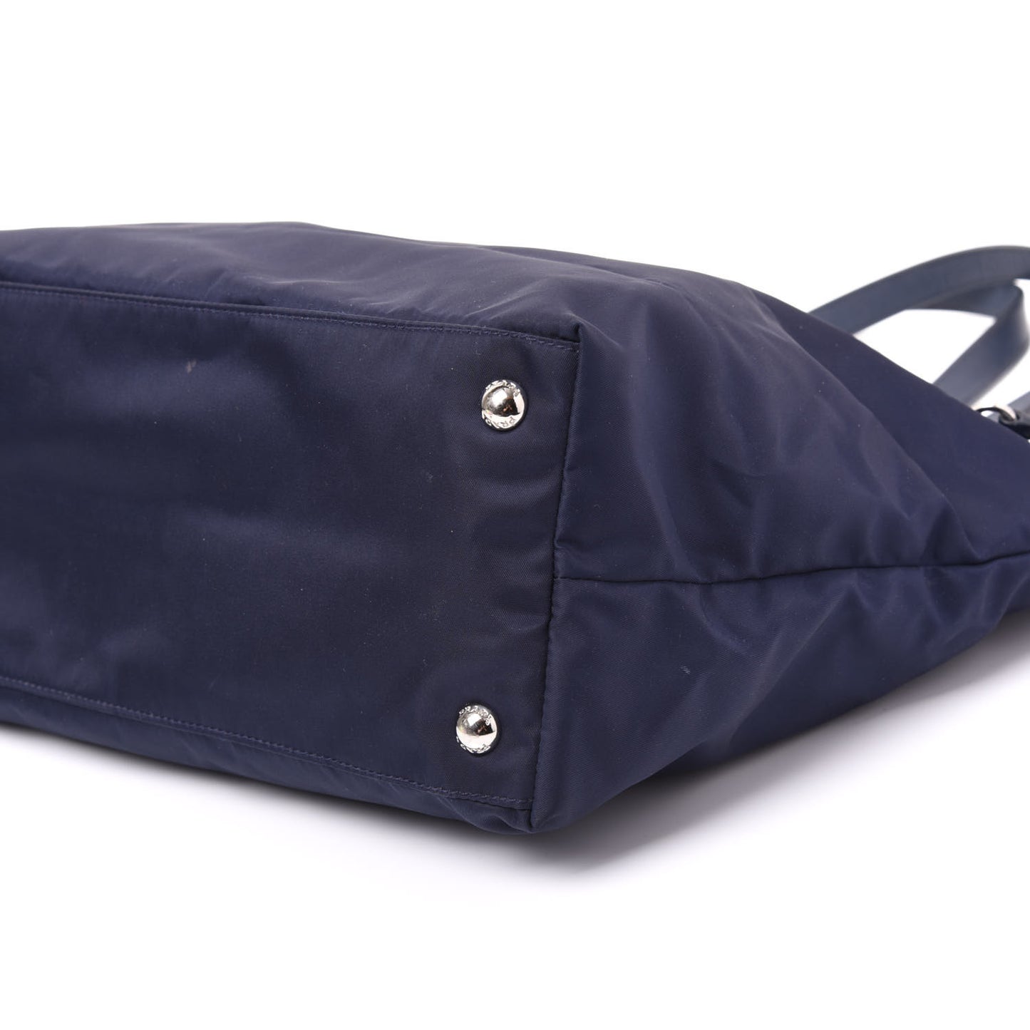 Saffiano Nylon Vela Tote Black Royal