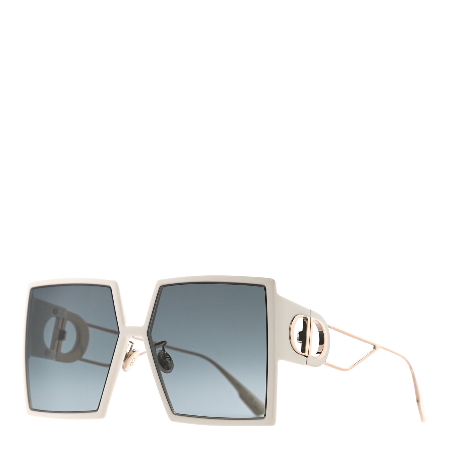 Acetate Square 30 Montaigne Sunglasses White