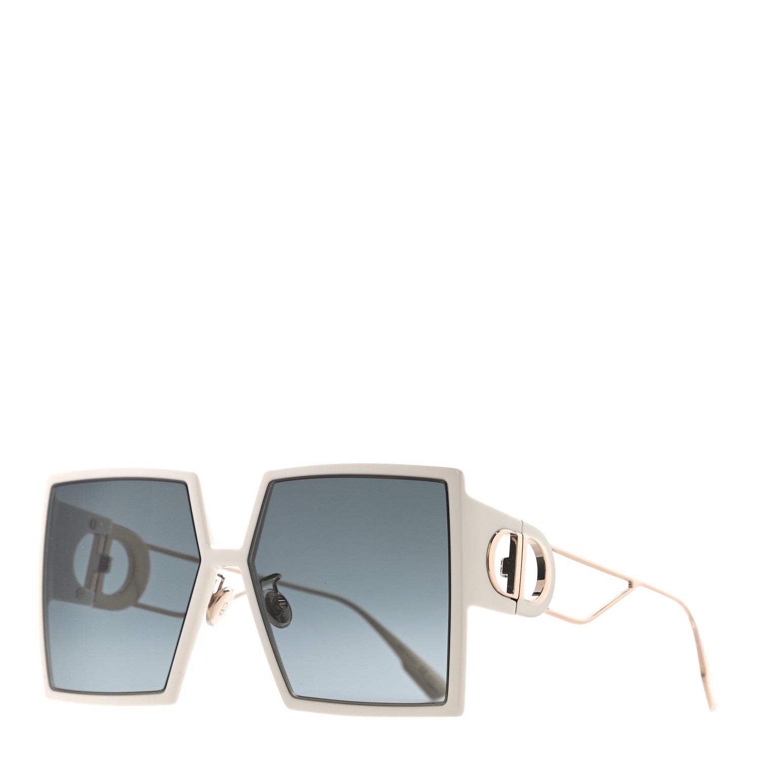 Christian Dior Acetate Square 30 Montaigne Sunglasses White 1 of 7