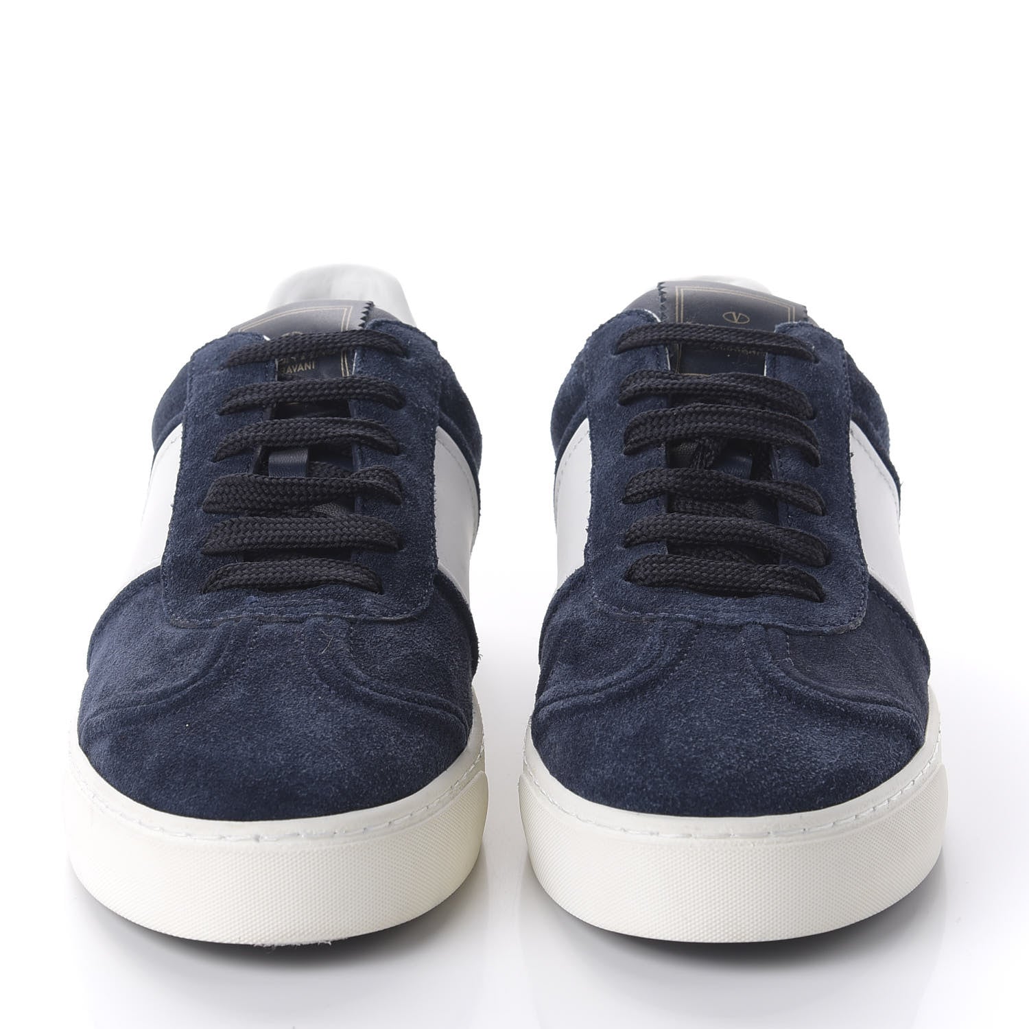 Valentino Garavani Suede Womens Flycrew Sneakers 40 Navy 2 of 8