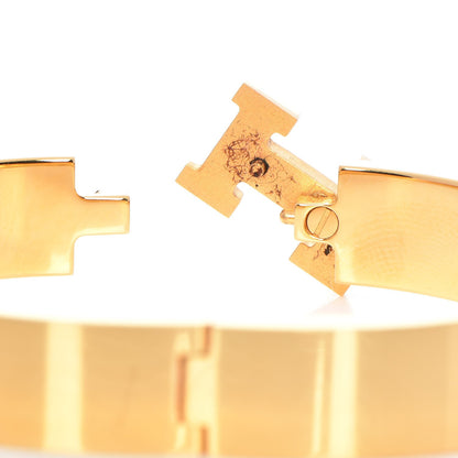 Hermes Enamel Narrow Clic Clac H Bracelet GM Black 5 of 9