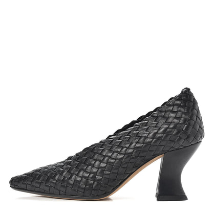 Bottega Veneta Nappa Intrecciato Almond Pumps 36 Black 1 of 11