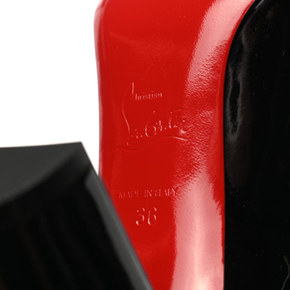 Christian Louboutin Patent Lady Gena 85 Pumps 36 Black 7 of 7