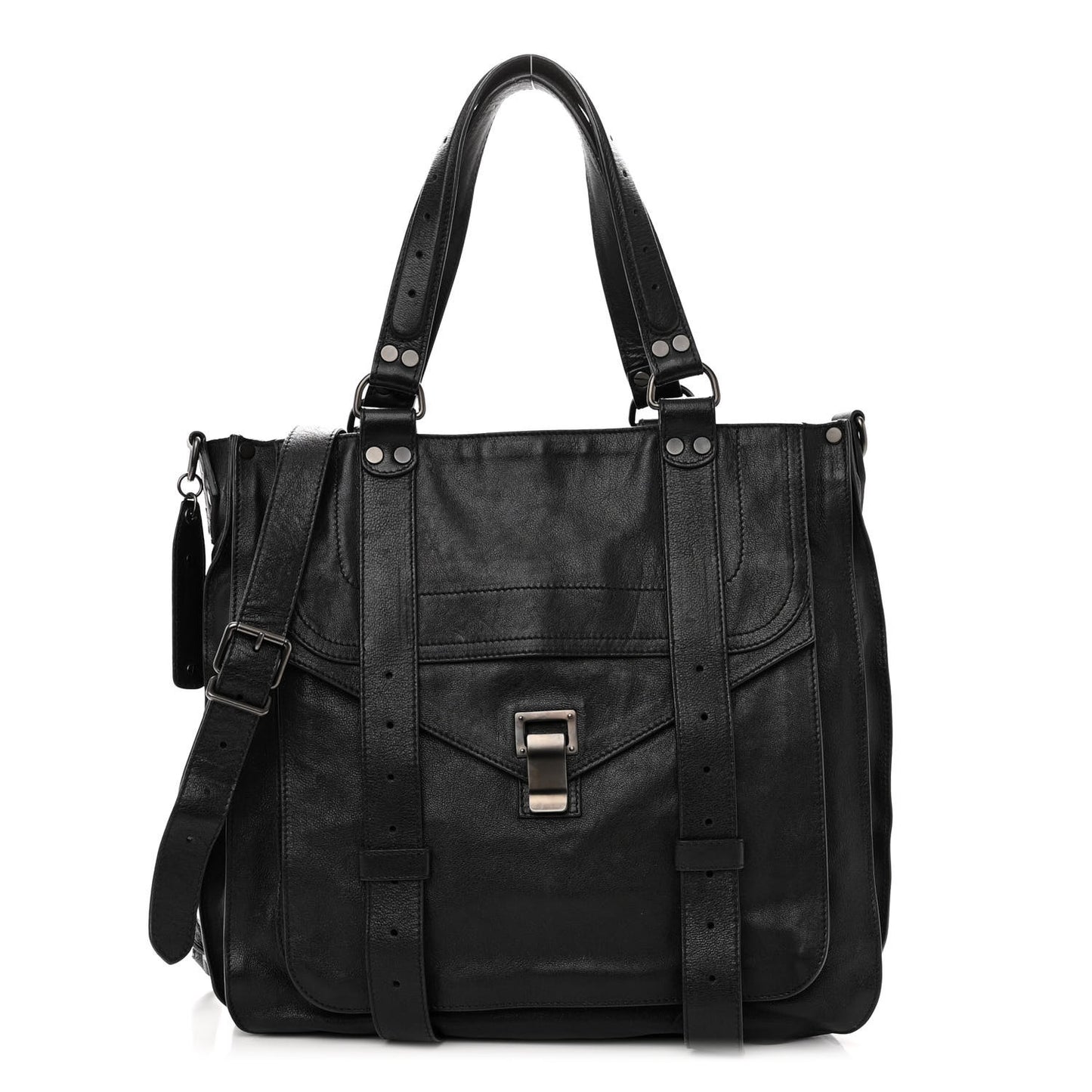 Lambskin PS1 Tote Black