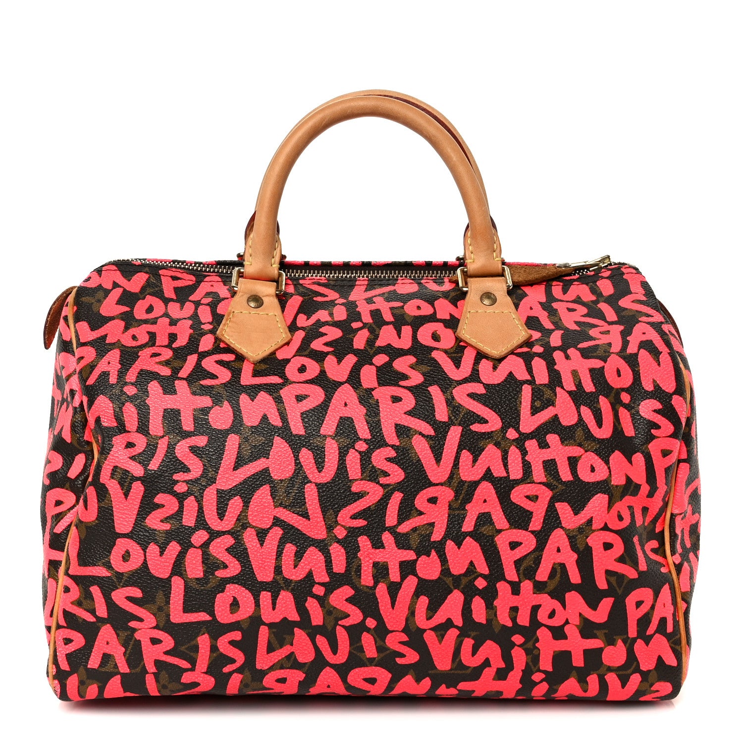 Louis Vuitton Monogram Graffiti Speedy 30 Fuchsia 1 of 11