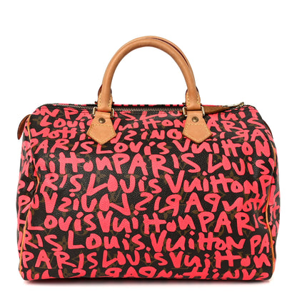 Louis Vuitton Monogram Graffiti Speedy 30 Fuchsia 1 of 11