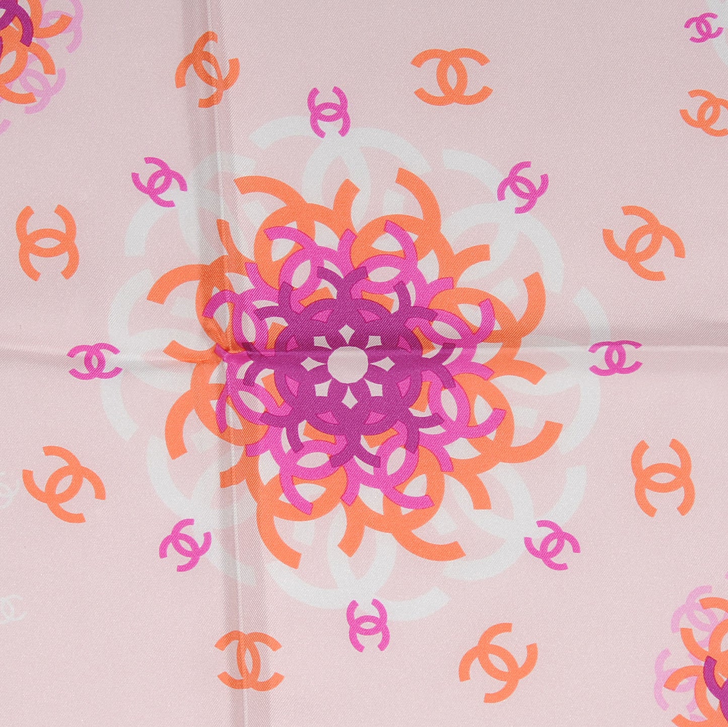 Silk Camellia Scarf Pink