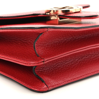 Gucci Dollar Calfskin Small Interlocking G Shoulder Bag Red 8 of 9