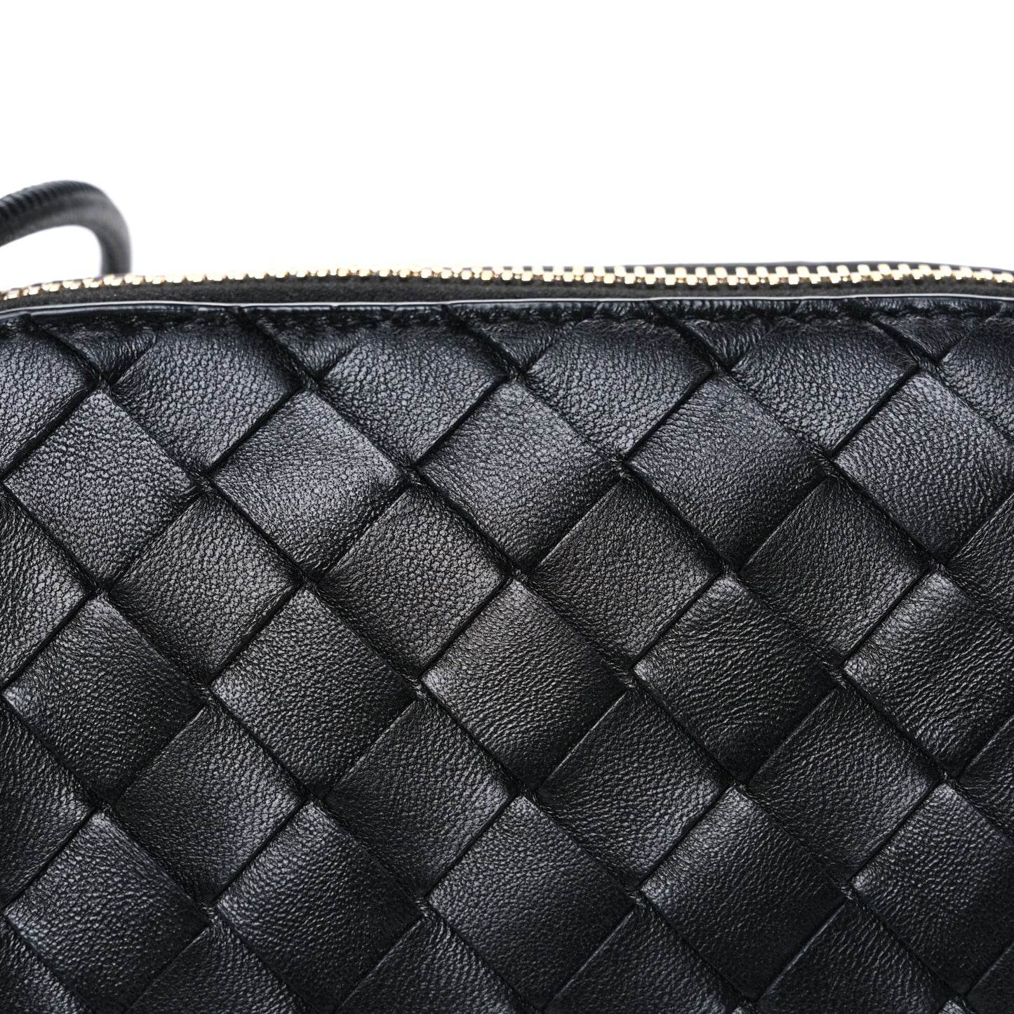 Nappa Intrecciato Concert Pouch Black