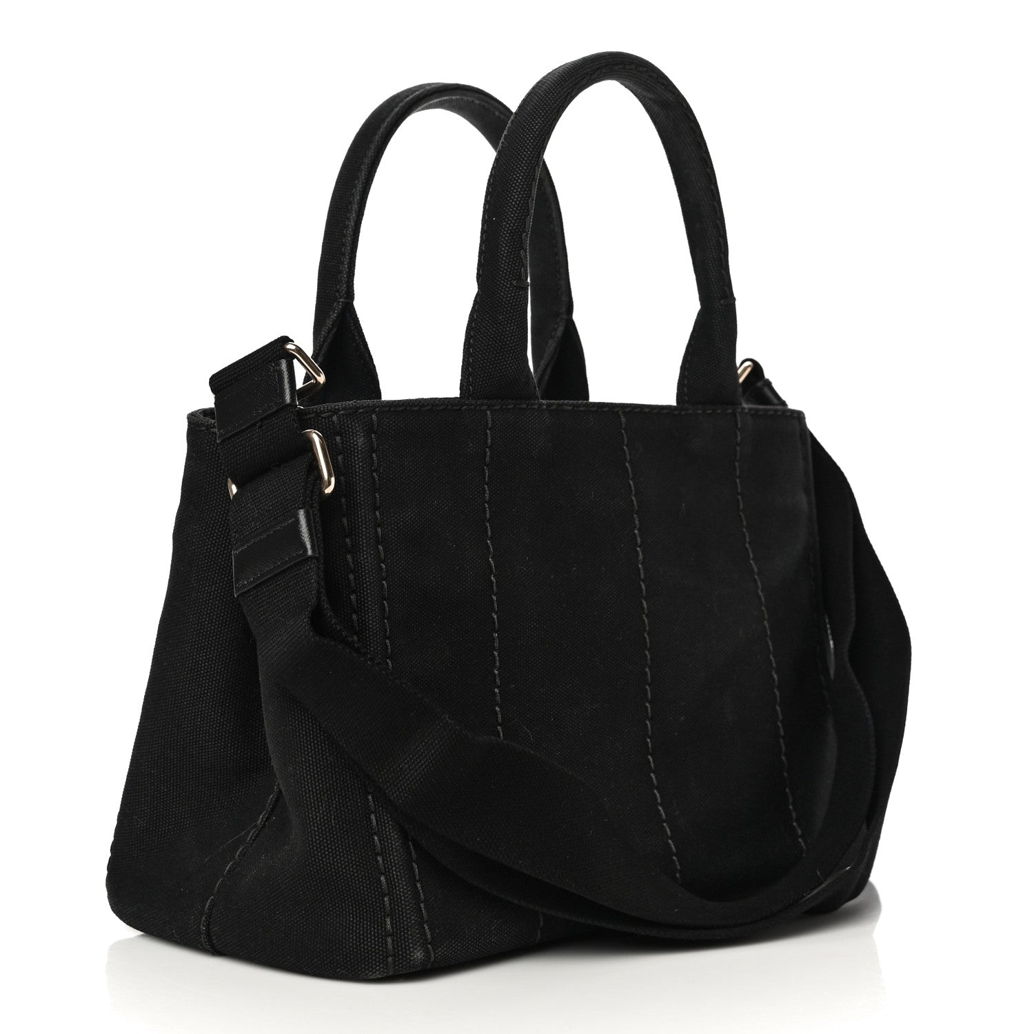 Prada Canapa Small Logo Tote Black 3 of 10
