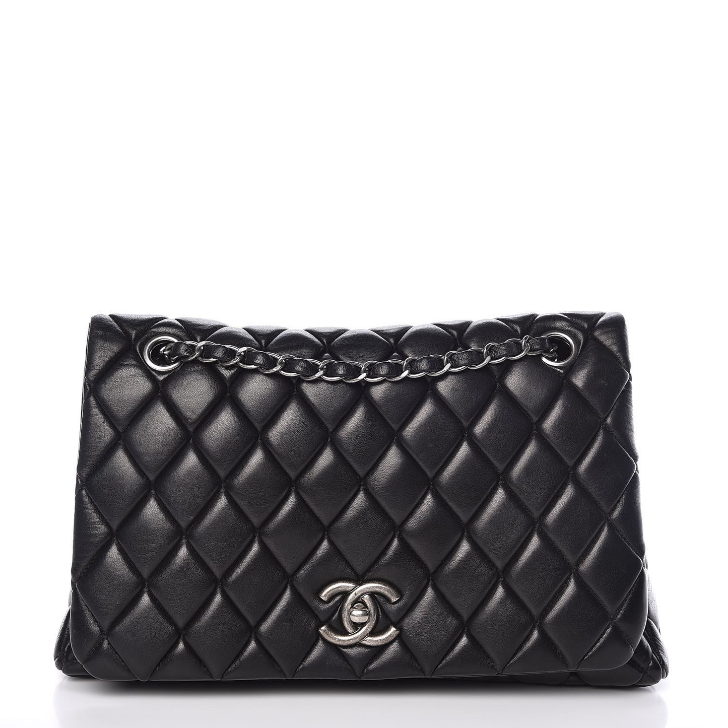Lambskin New Bubble Flap Black