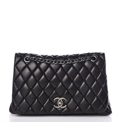 Chanel Lambskin New Bubble Flap Black 1 of 13