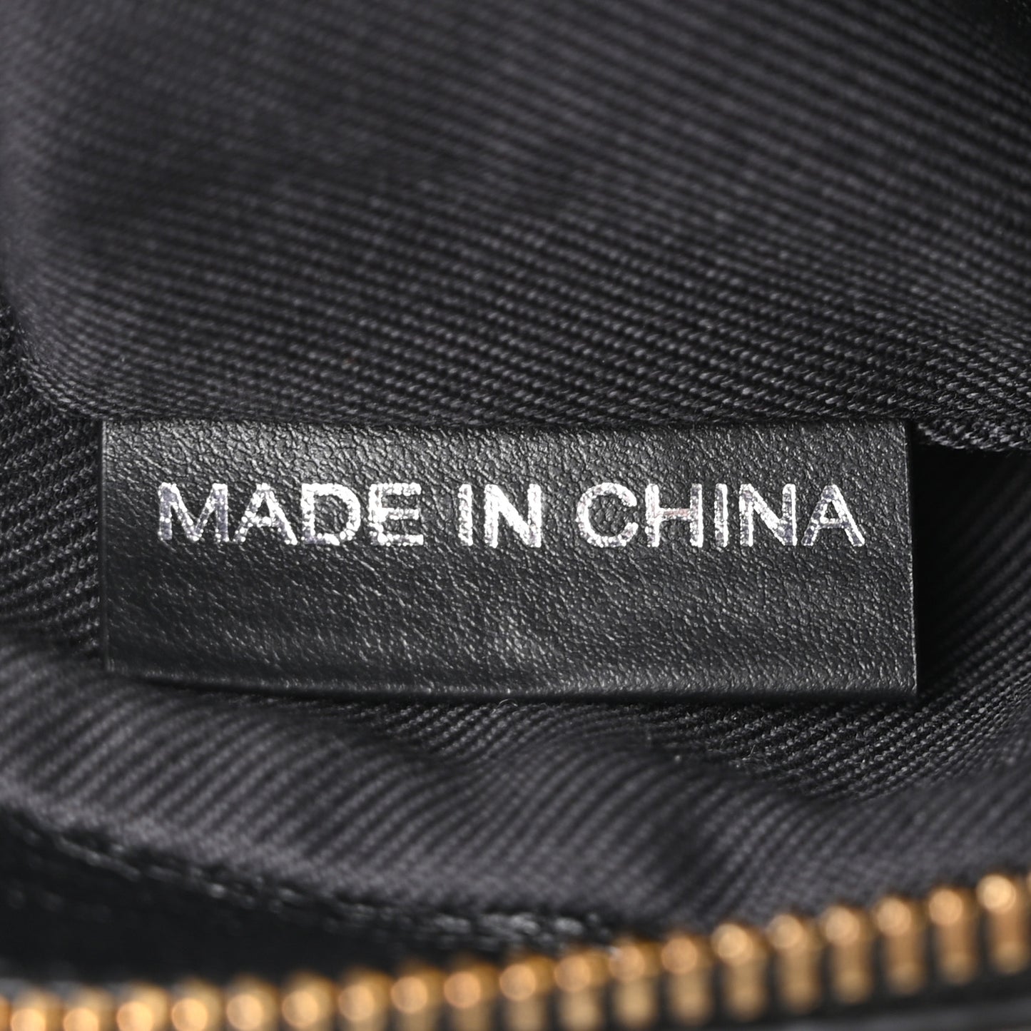 Giant Check Calfskin Large Camera Bag Black